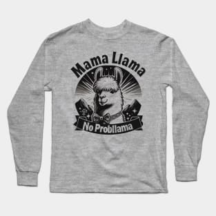 NO PROB-LLAMA! Retro Funny Llama Alpaca Graphic Long Sleeve T-Shirt